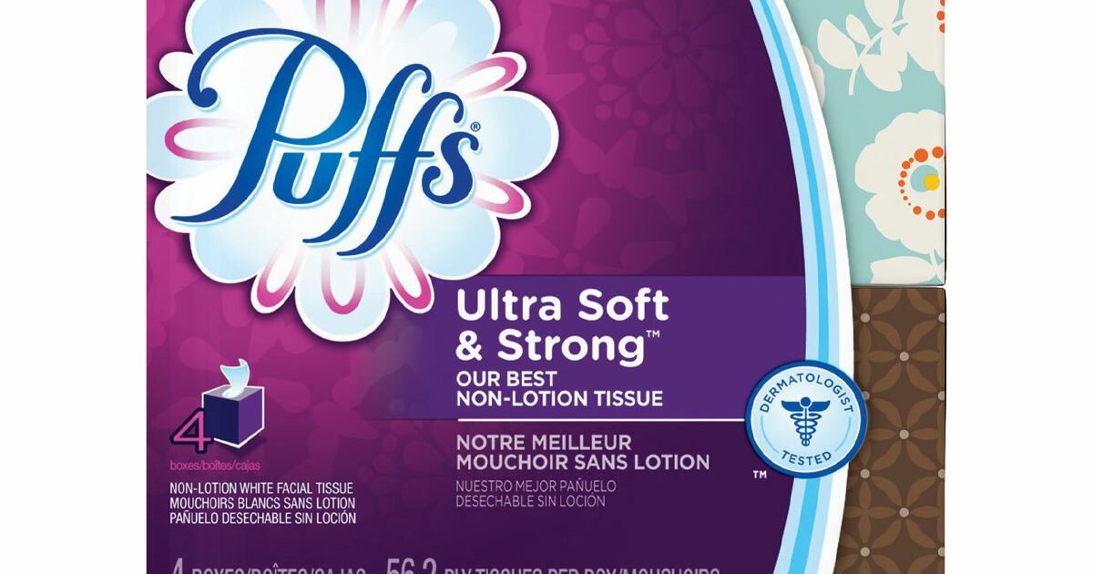 4-pk. Puffs Facial Tissue