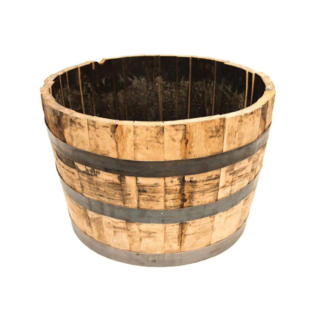 Oak Barrel Planter