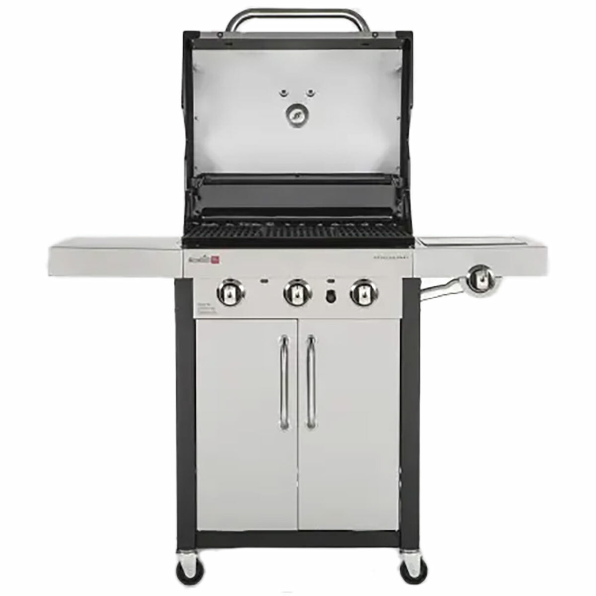 Charbroil grill with hood up