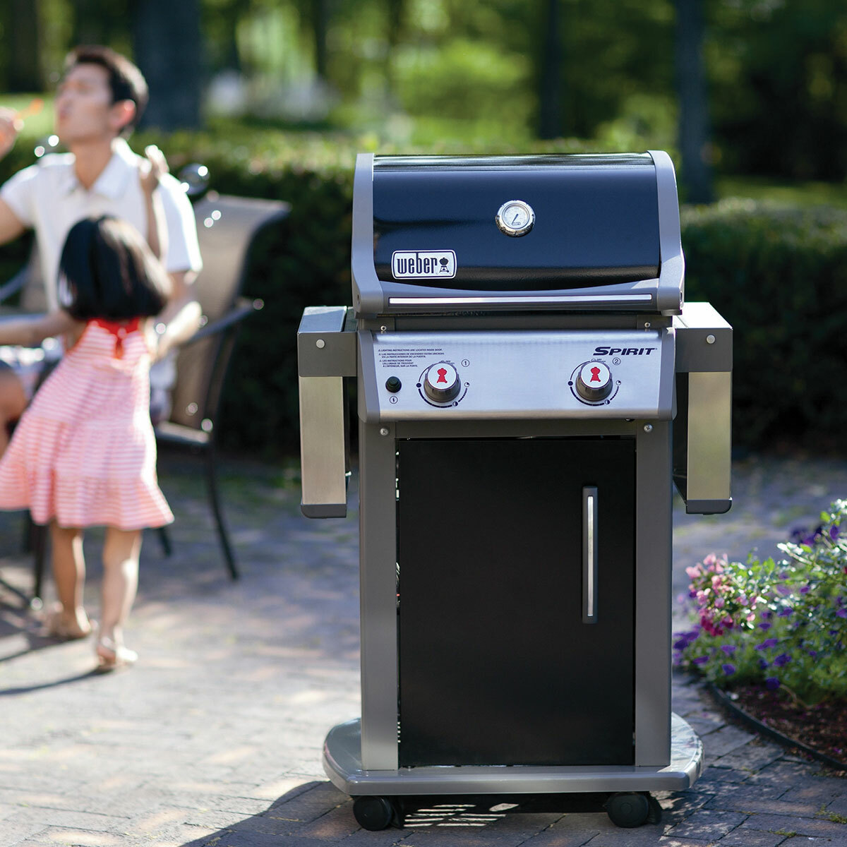 Weber spirit e3210 with shelves folded down
