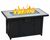 Living Accents 42" Rectangle Fire Pit with flame