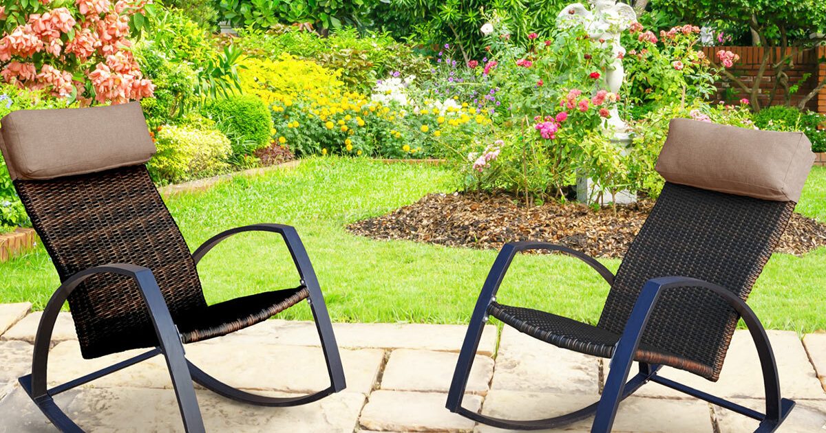 Wicker Rocking Fork Lewis Drug | 2-pk. Wicker Rocker Set