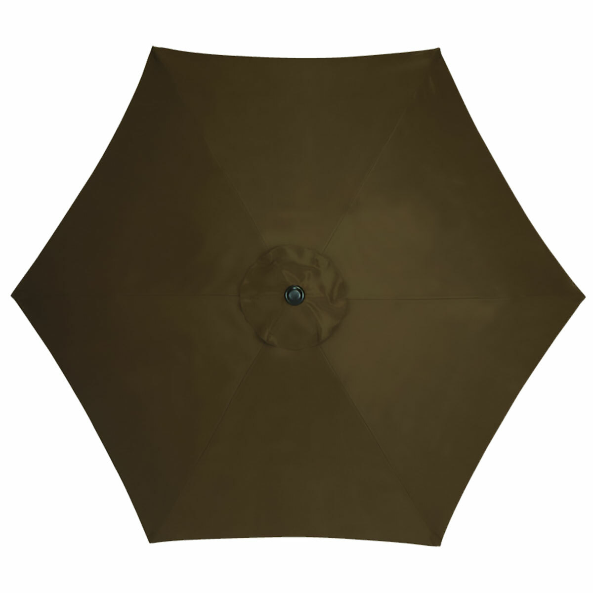 9 foot patio umbrella brown from above