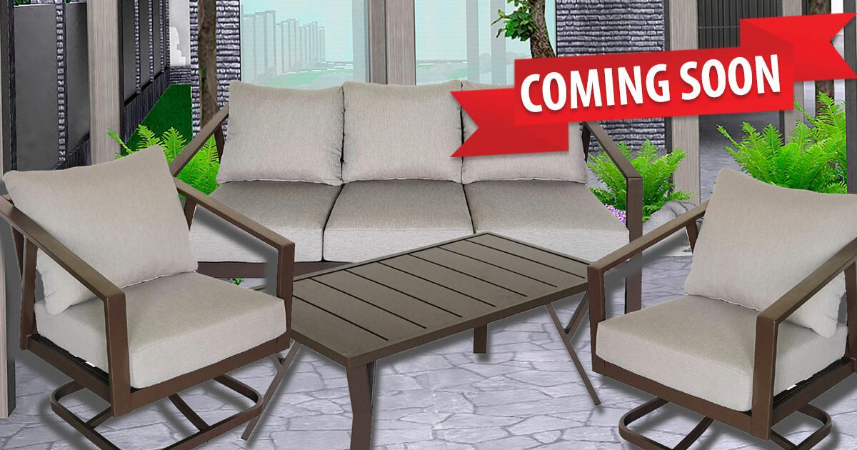 Dakota 4-pc. Steel Swivel Conversation Set