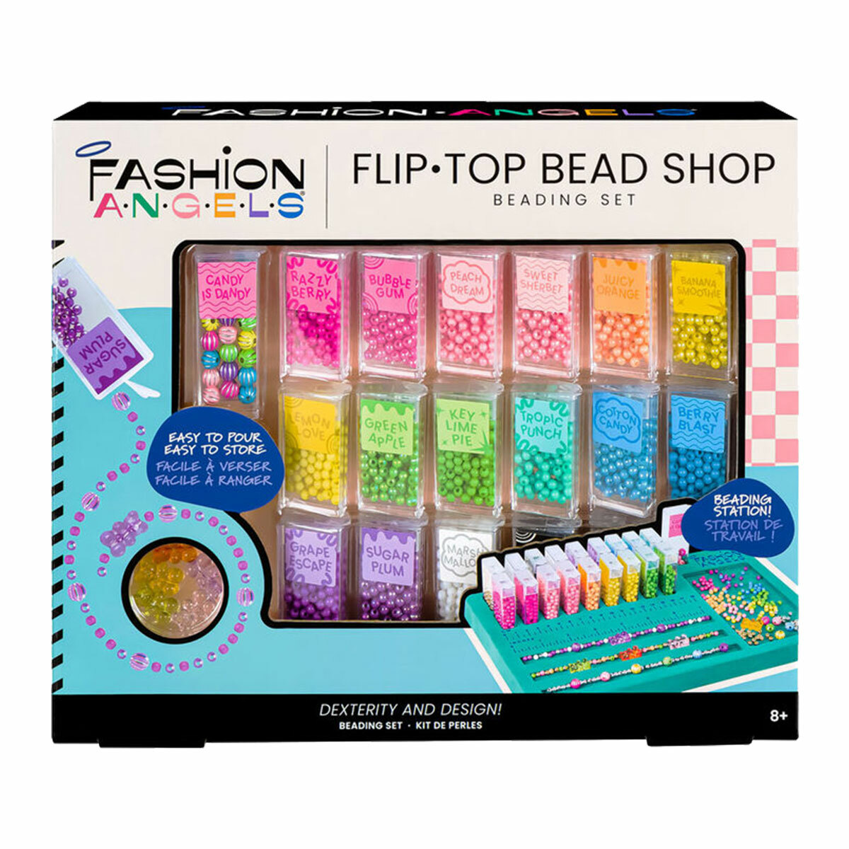 Flip top bead shop