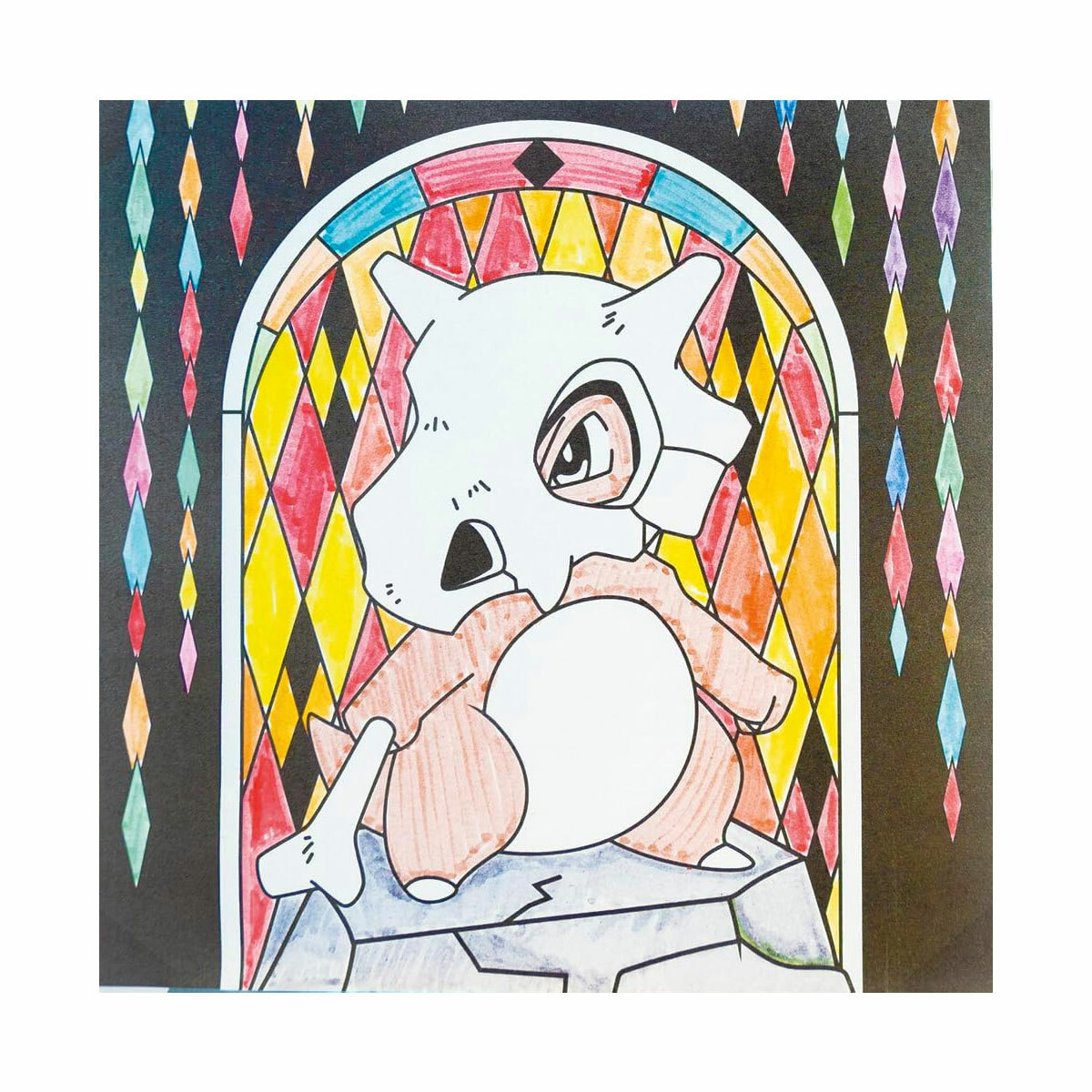 Pokemon stained glass art