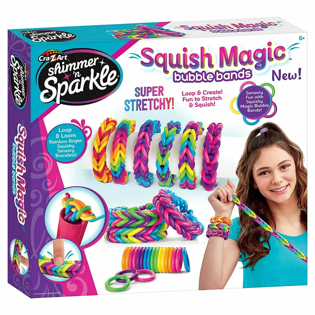 Squish magic bubble bands