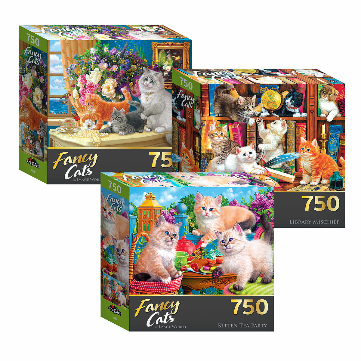 Fancy cats 750 piece puzzles