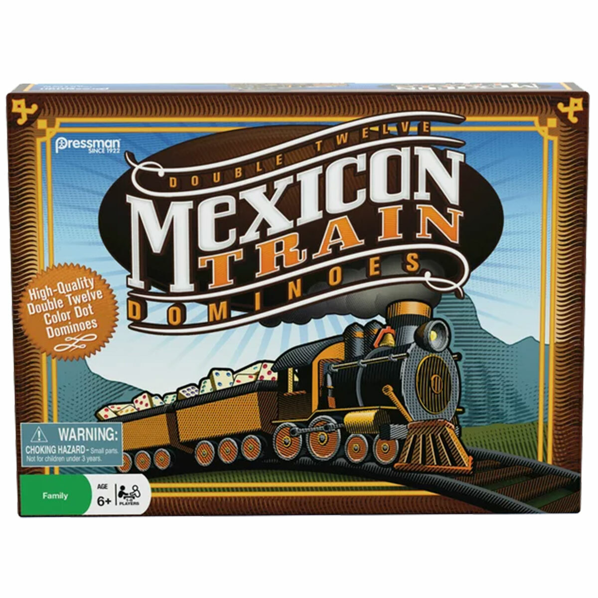 Double Twelve Mexican train dominoes