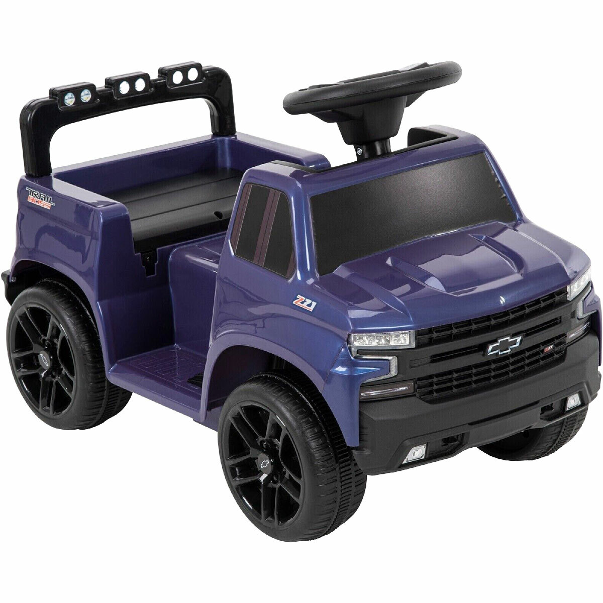 Silverado 6 volt quad ride on blue