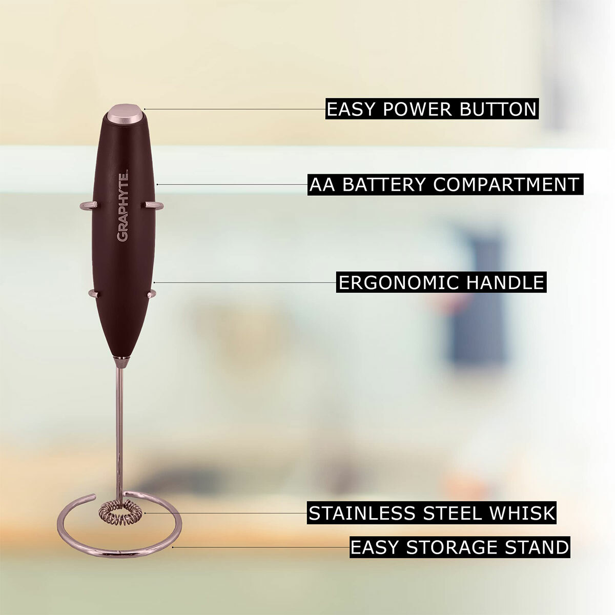 Graphyte milk frother