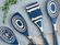 Pakkawood kitchen utensils: blue
