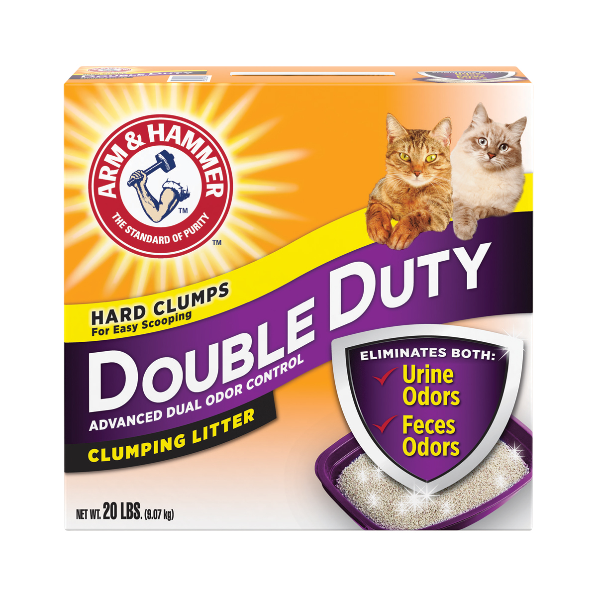 Arm and Hammer Double Duty Clumping Cat Litter 20 pounds