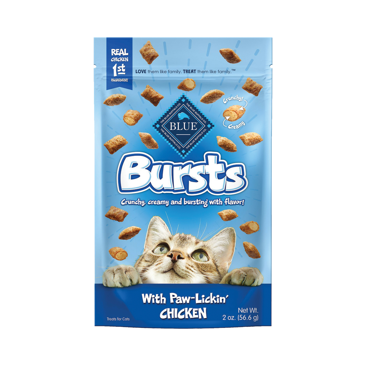 Blue Bursts Chicken Cat Treats 2 ounces