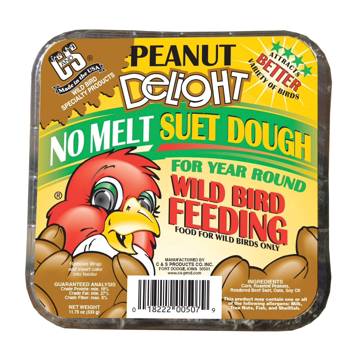 CS Peanut Delight No Melt Suet Dough