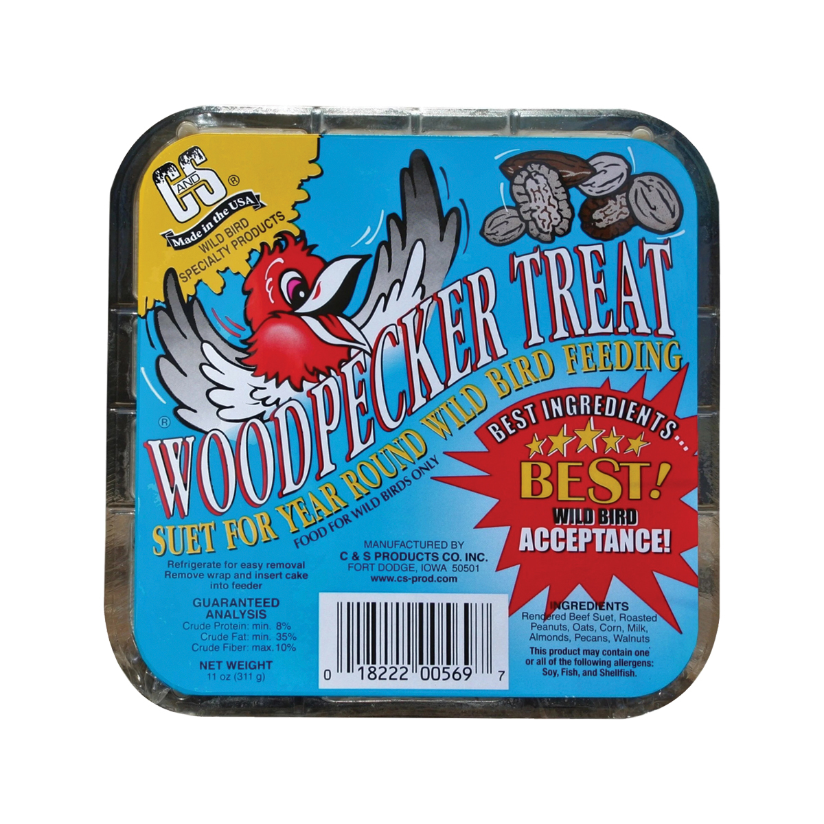 CS Woodpecker Treat Suet Cake
