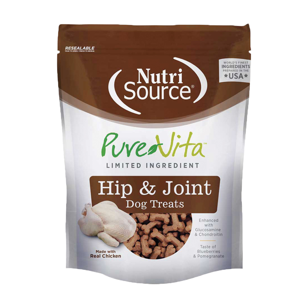 Nutri Source Pure Vita Hip and Joint Dog Treats 6 ounces
