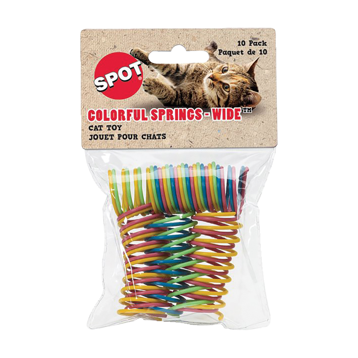 Spot Wide Colorful Springs for Cats